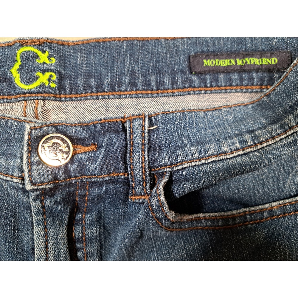 C Wonder Modern Boyfriend‎ Jeans Medium Wash Distressed Denim Size 27 - 31 x 29